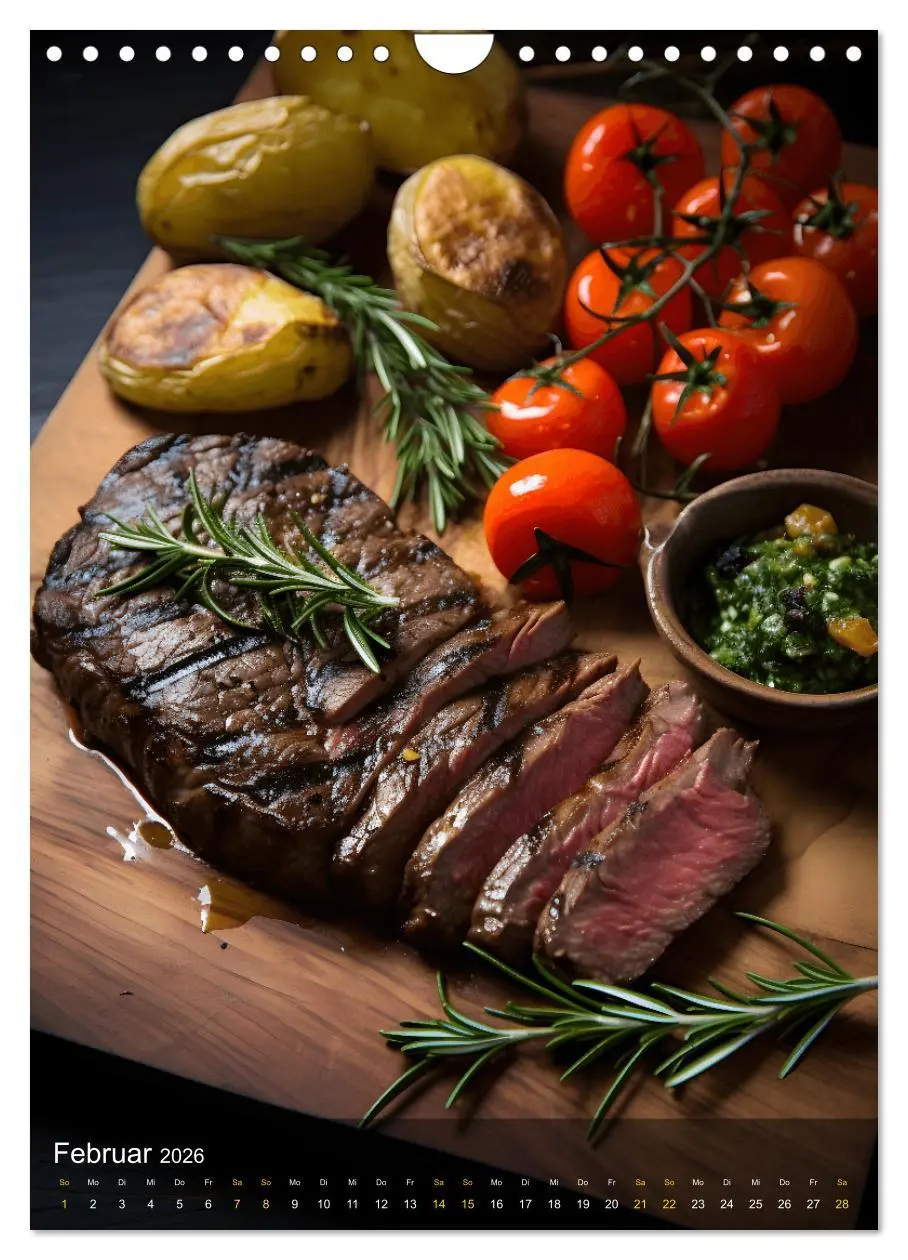 Bild: 9783516295863 | Meat Lovers - Köstliche Grill Abenteuer (Wandkalender 2026 DIN A4...