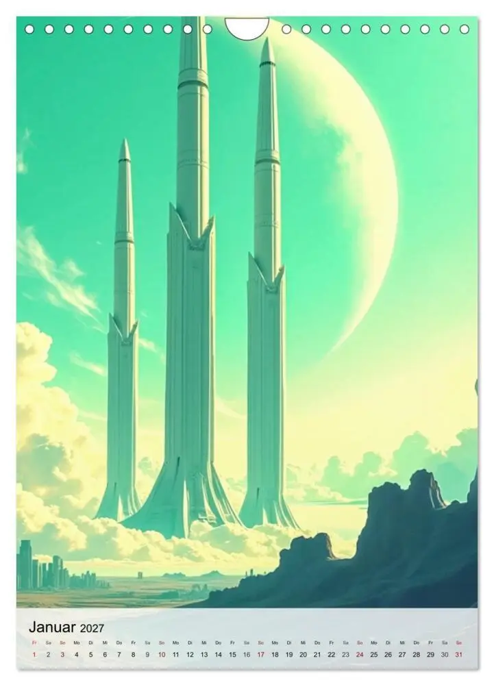 Bild: 9783516815863 | Retro Sci-Fi - Aufbruch zu neuen Grenzen (Wandkalender 2027 DIN A4...