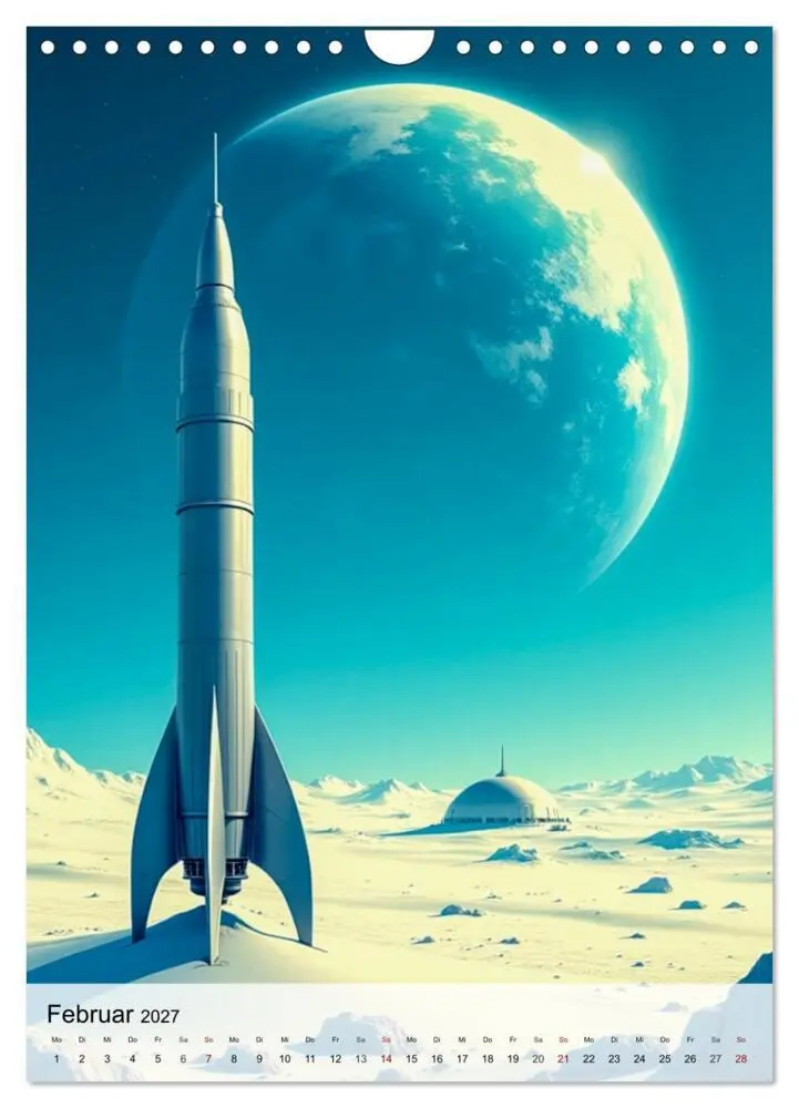 Bild: 9783516815863 | Retro Sci-Fi - Aufbruch zu neuen Grenzen (Wandkalender 2027 DIN A4...