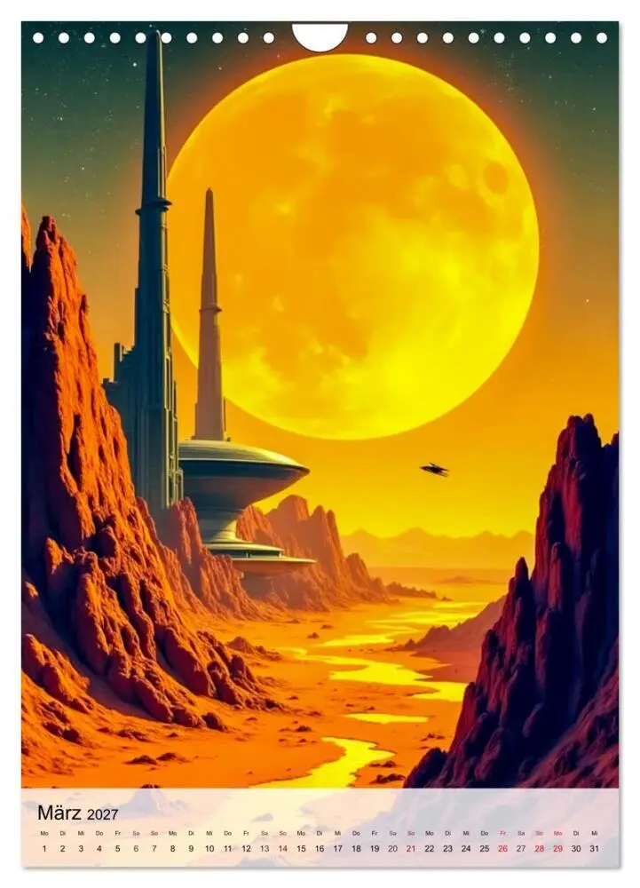 Bild: 9783516815863 | Retro Sci-Fi - Aufbruch zu neuen Grenzen (Wandkalender 2027 DIN A4...