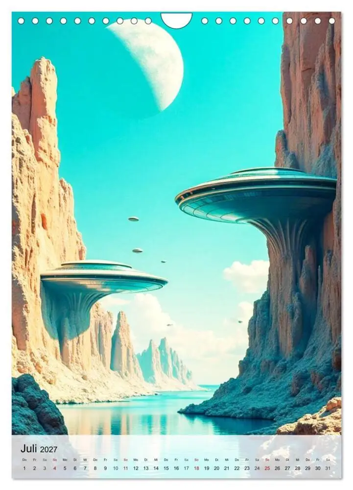 Bild: 9783516815863 | Retro Sci-Fi - Aufbruch zu neuen Grenzen (Wandkalender 2027 DIN A4...