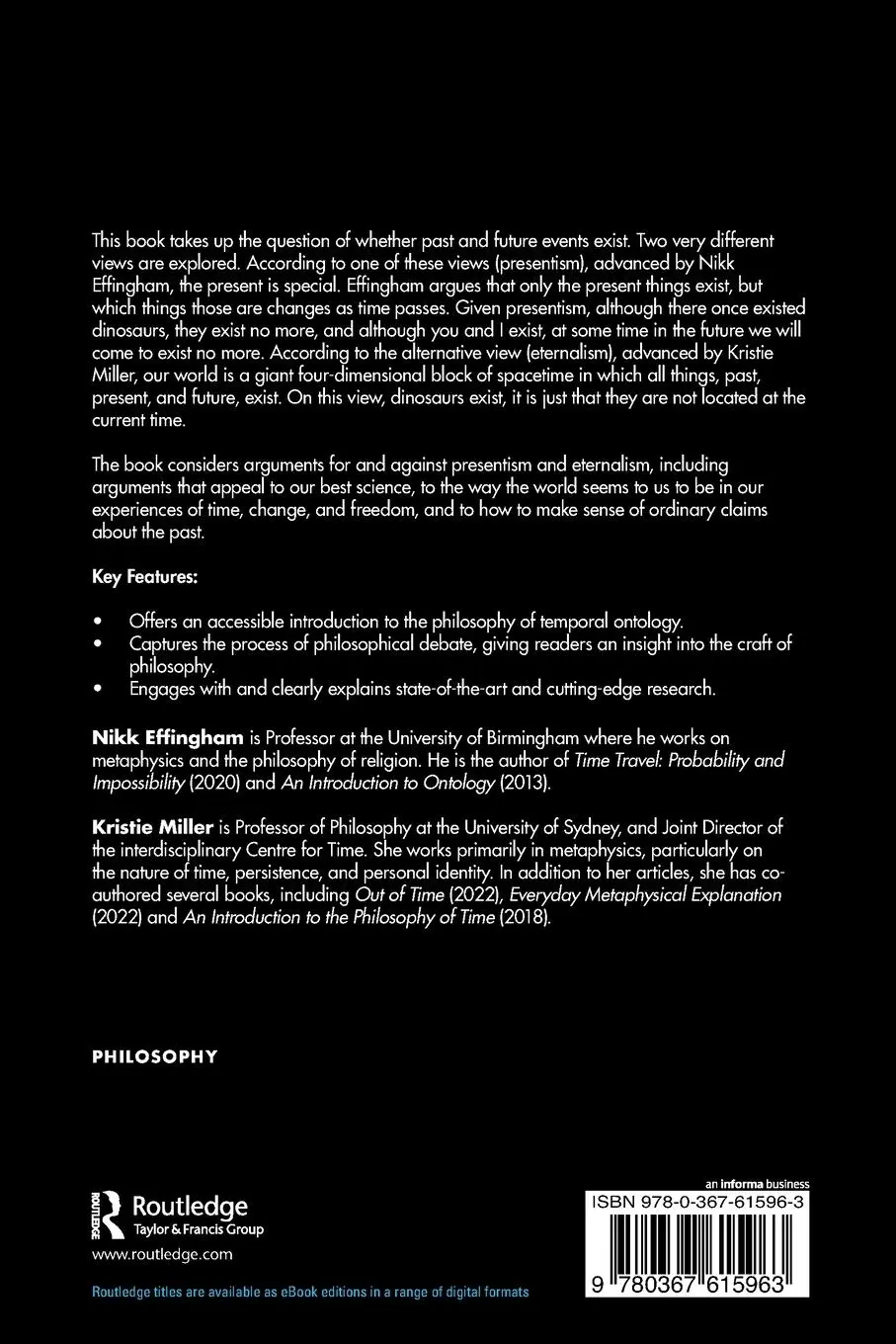 Rückseite: 9780367615963 | Does Tomorrow Exist? | A Debate | Nikk Effingham (u. a.) | Taschenbuch