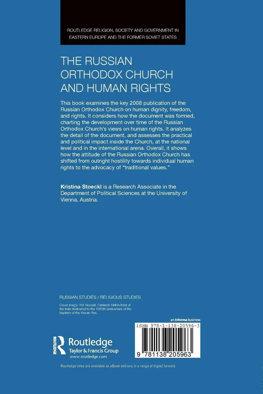 Rückseite: 9781138205963 | The Russian Orthodox Church and Human Rights | Kristina Stoeckl | Buch
