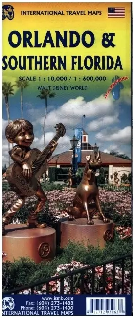 Cover: 9781771295963 | Orlando/Central Florida | ITM Intern.Travel Maps | (Land-)Karte | 2024