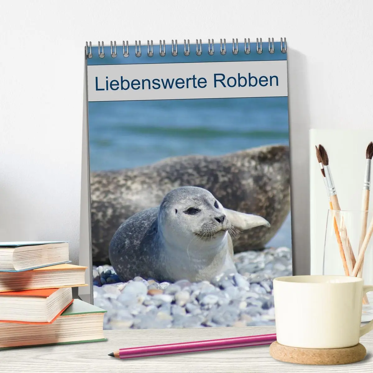 Bild: 9783516425963 | Liebenswerte Robben (Tischkalender 2026 DIN A5 hoch), CALVENDO...
