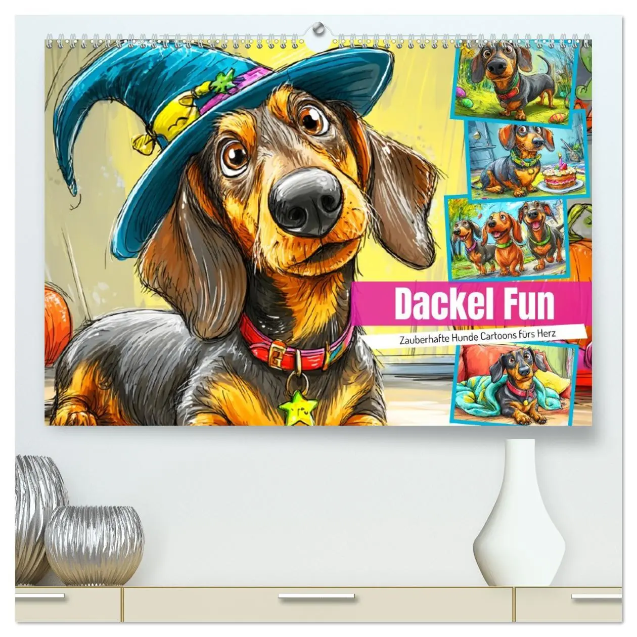 Cover: 9783516595963 | Dackel Fun. Zauberhafte Hunde Cartoons fürs Herz (hochwertiger...