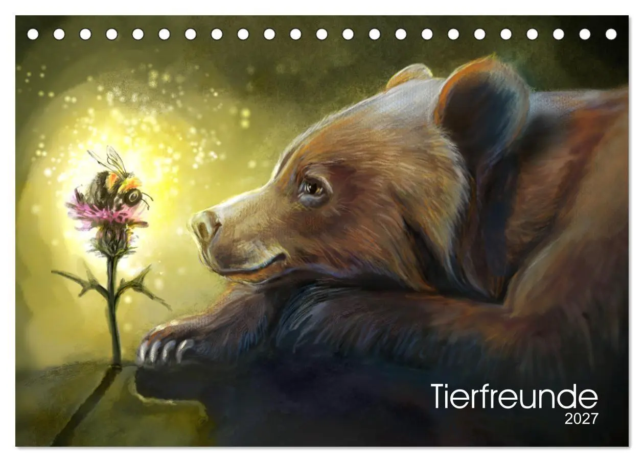 Cover: 9783569515963 | Tierfreunde (Tischkalender 2027 DIN A5 quer), CALVENDO Monatskalender