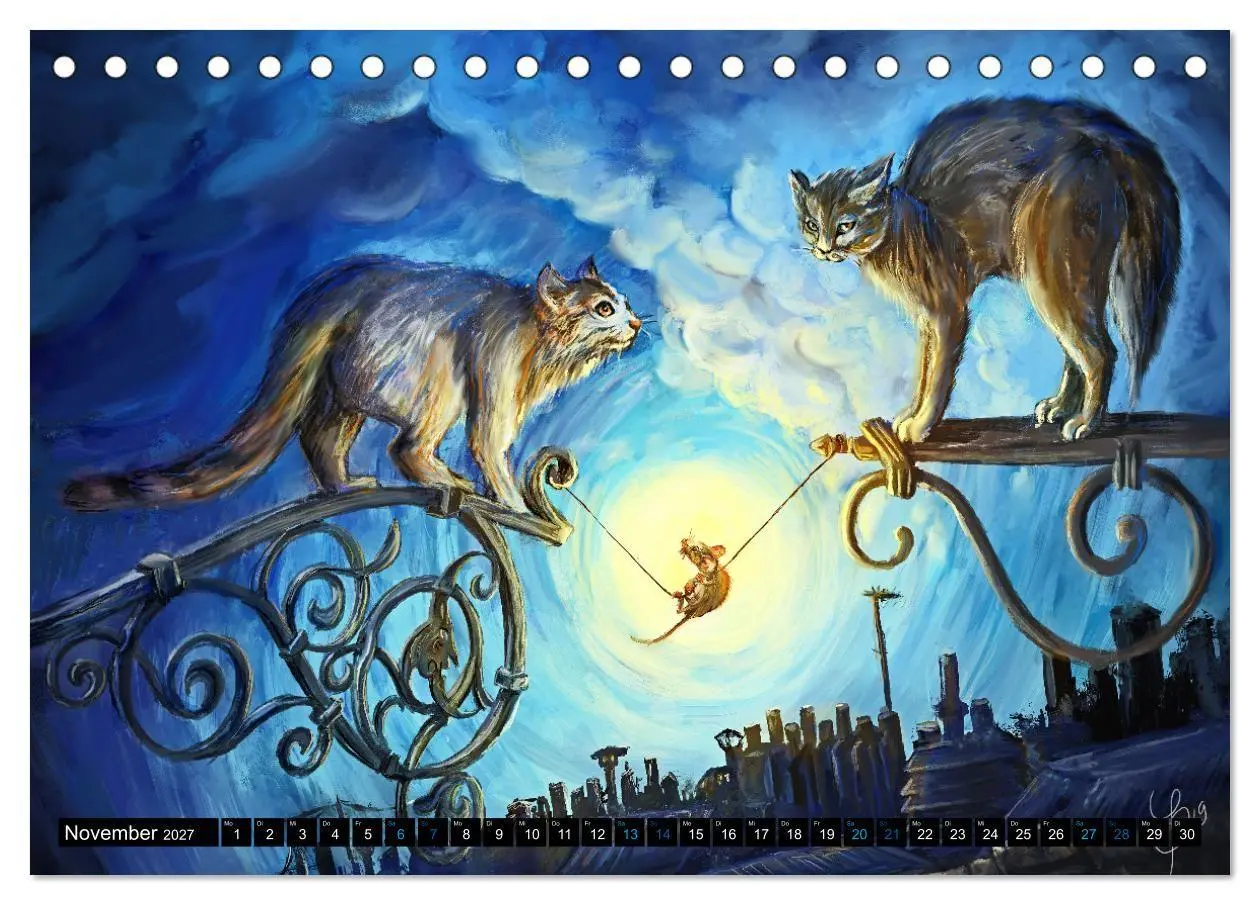 Bild: 9783569515963 | Tierfreunde (Tischkalender 2027 DIN A5 quer), CALVENDO Monatskalender