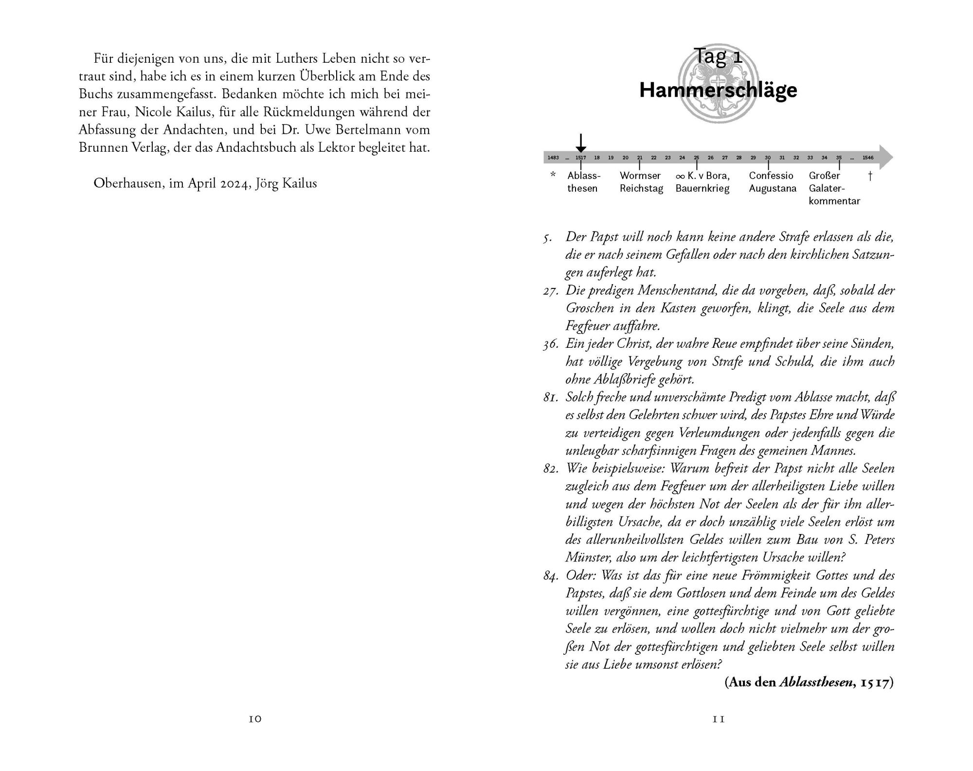 Bild: 9783765535963 | 40 Tage mit Martin Luther | Ein Andachtsbuch | Jörg Kailus | Buch