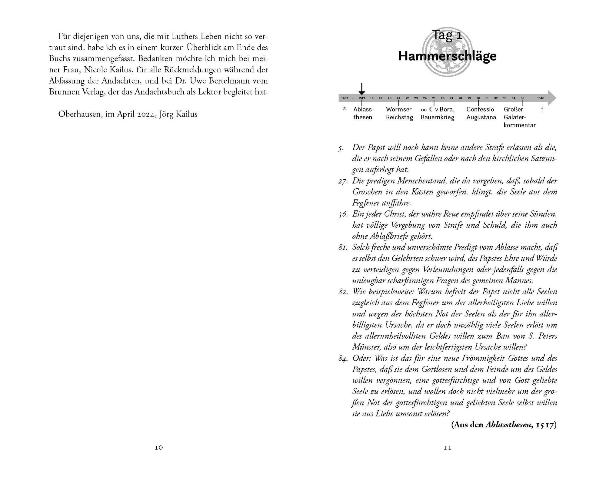 Bild: 9783765535963 | 40 Tage mit Martin Luther | Ein Andachtsbuch | Jörg Kailus | Buch