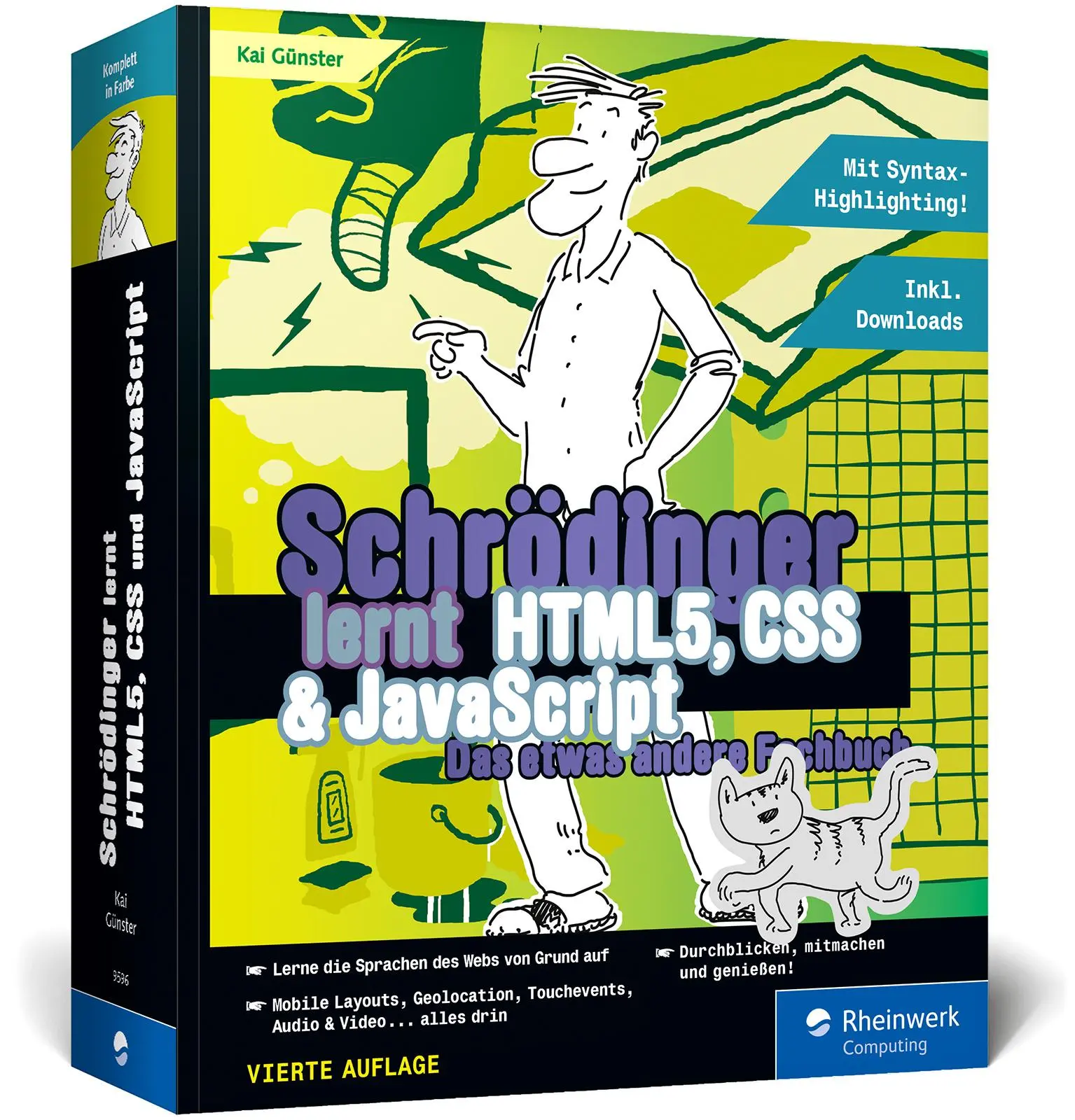 Cover: 9783836295963 | Schrödinger lernt HTML5, CSS und JavaScript | Kai Günster | Buch Cover: 9783836295963 | Schrödinger lernt HTML5, CSS und JavaScript | Kai Günster | Buch
