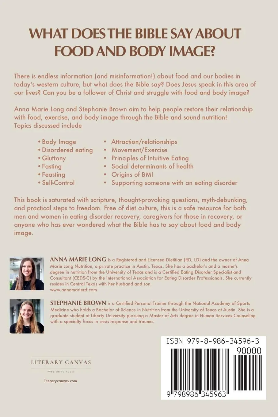 Rückseite: 9798986345963 | Nourished by Faith | Anna Marie Long (u. a.) | Taschenbuch | Englisch