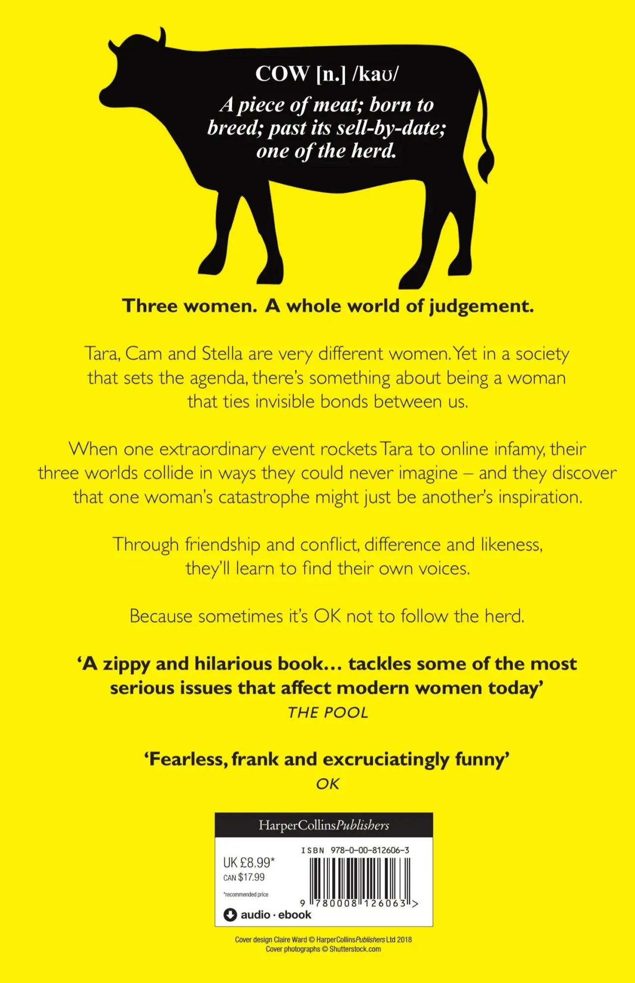Rückseite: 9780008126063 | The Cows | Dawn O'Porter | Taschenbuch | 440 S. | Englisch | 2018