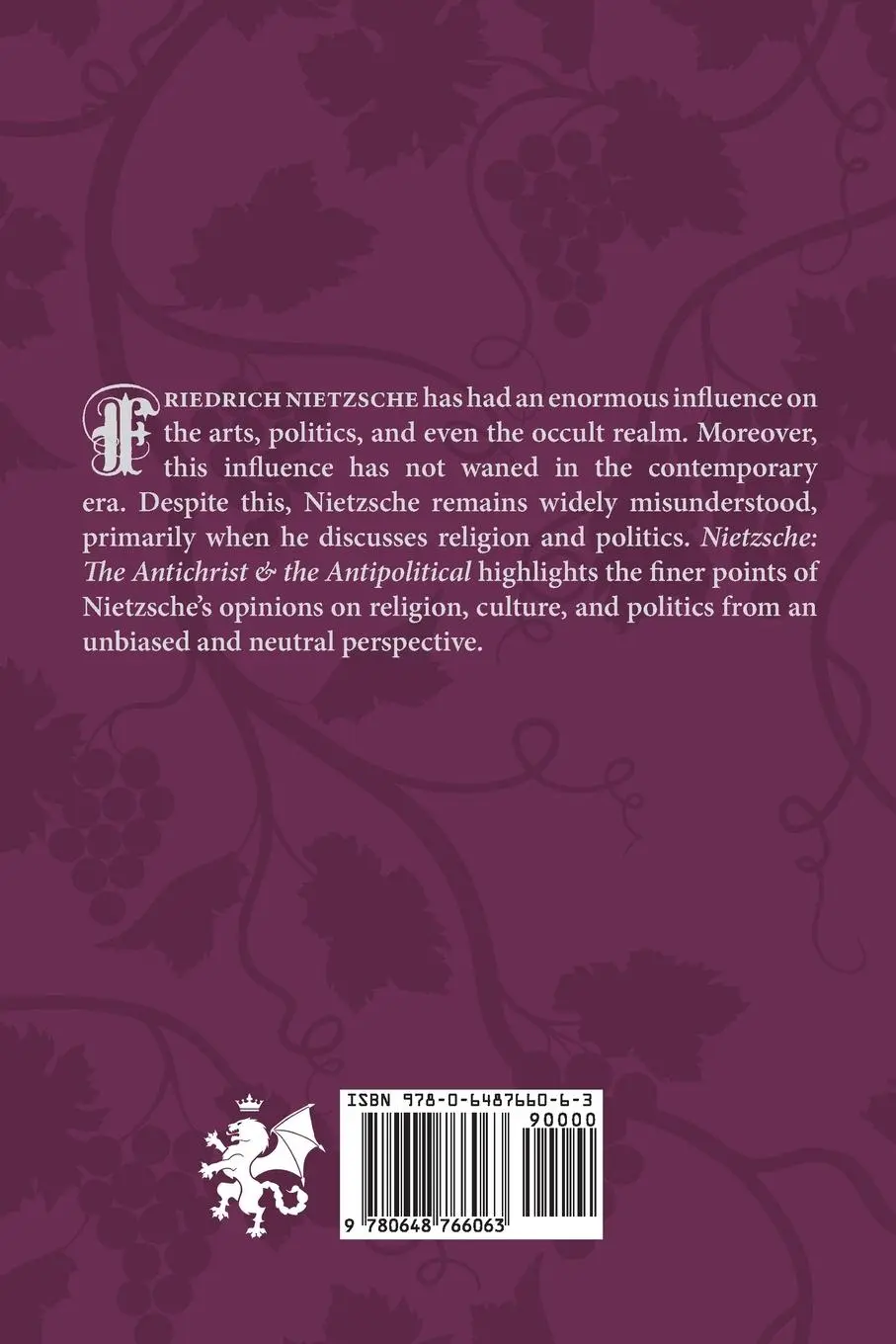 Rückseite: 9780648766063 | Nietzsche | The Antichrist &amp; the Antipolitical | Gwendolyn Taunton