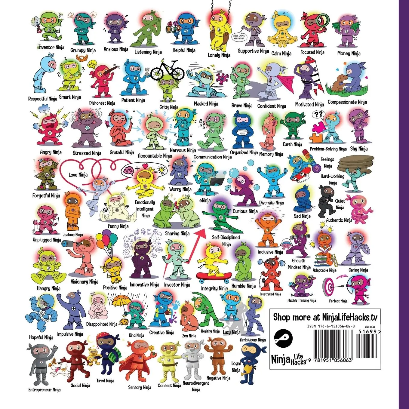 Rückseite: 9781951056063 | Angry Ninja | A Children's Book About Fighting and Managing Anger