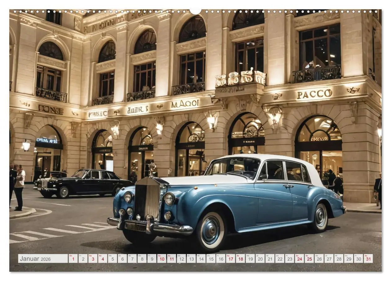 Bild: 9783457396063 | Virtual Classic Cars (hochwertiger Premium Wandkalender 2026 DIN A2...