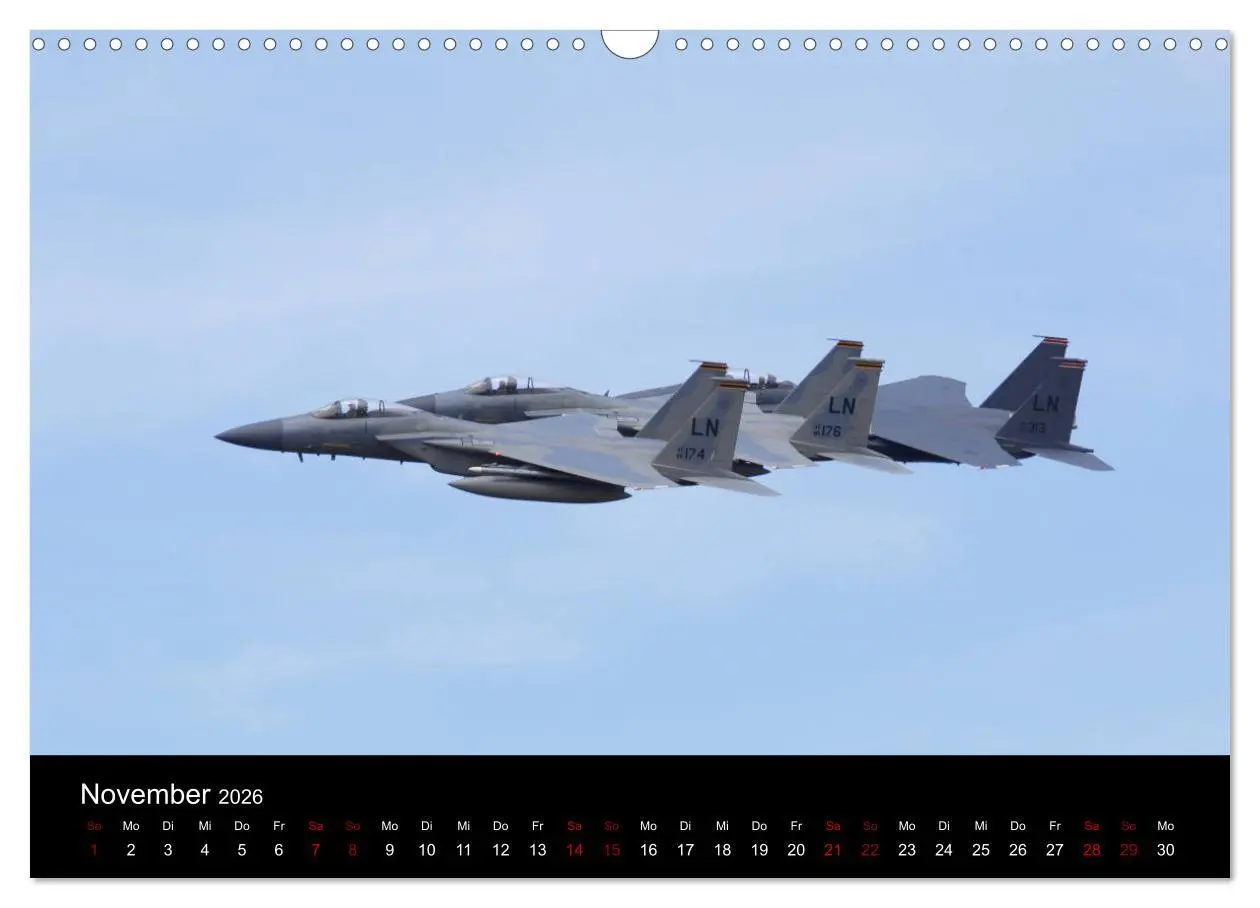 Bild: 9783457846063 | Militärjets (Wandkalender 2026 DIN A3 quer), CALVENDO Monatskalender