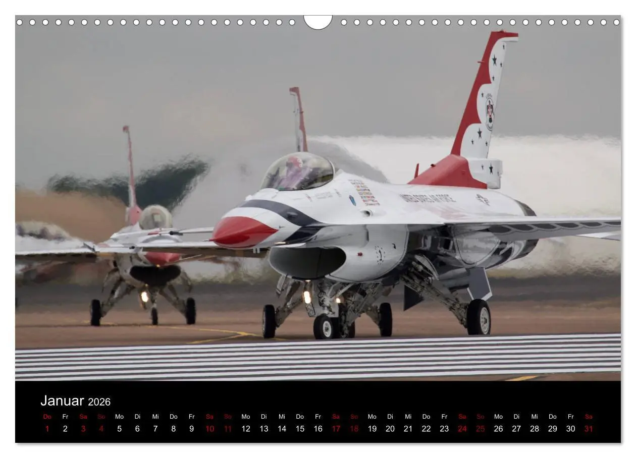 Bild: 9783457846063 | Militärjets (Wandkalender 2026 DIN A3 quer), CALVENDO Monatskalender