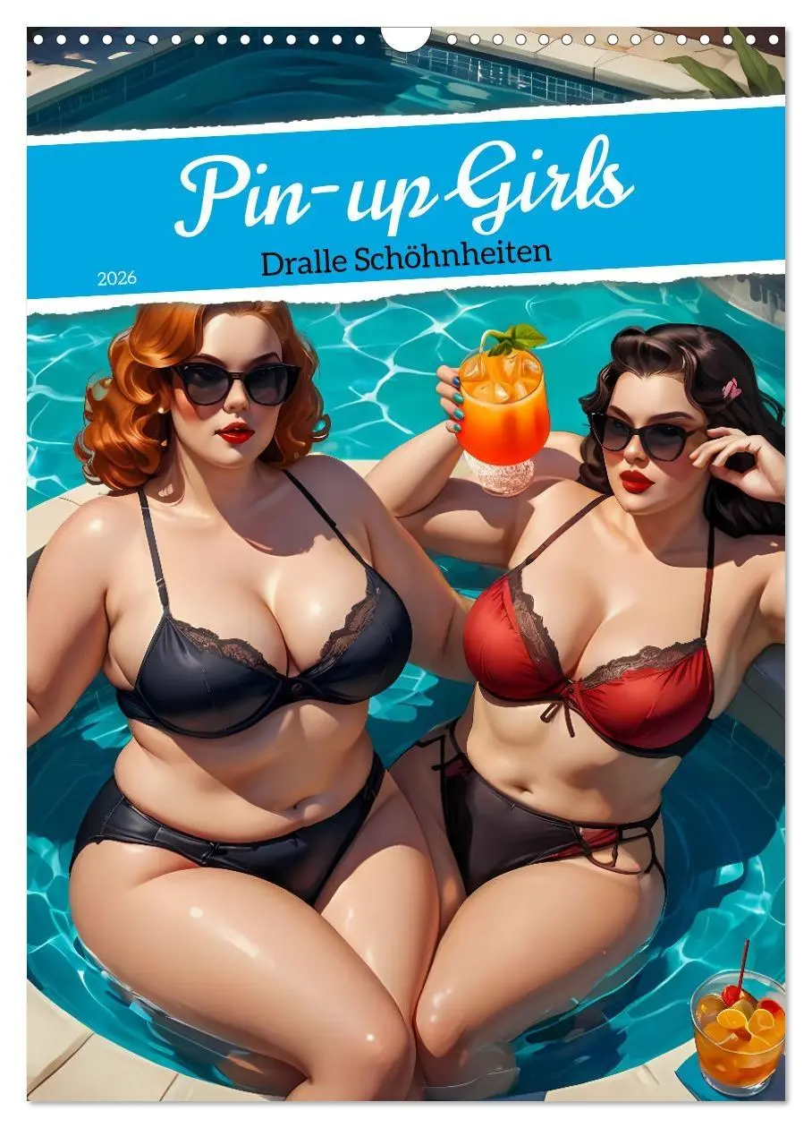 Cover: 9783516246063 | Pin-up Girls - Dralle Schönheiten (Wandkalender 2026 DIN A3 hoch),...