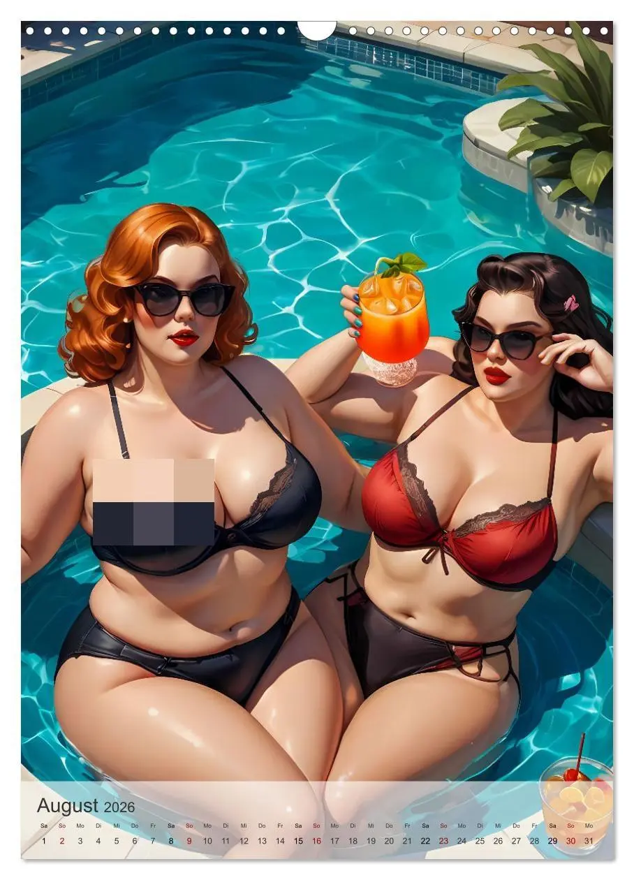 Bild: 9783516246063 | Pin-up Girls - Dralle Schönheiten (Wandkalender 2026 DIN A3 hoch),...