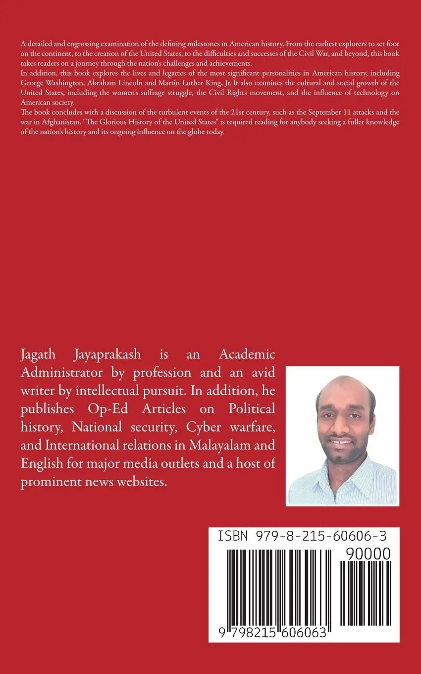 Rückseite: 9798215606063 | The Glorious History of the United States | Jagath Jayaprakash | Buch