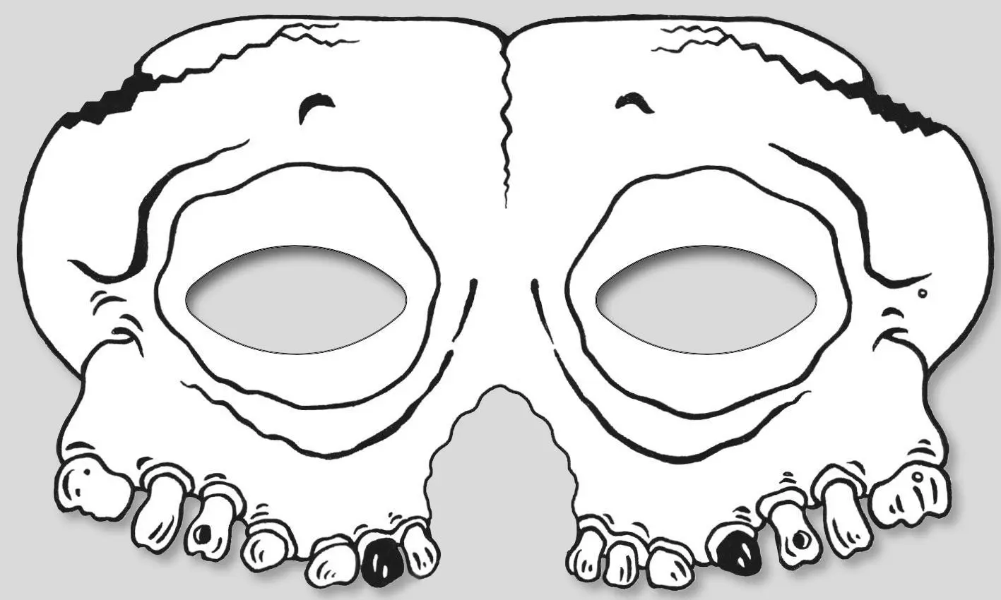 Bild: 4014489136163 | Gruselmasken zum Ausmalen | Ausmalen! Aufsetzen! Erschrecken! | 40 S.