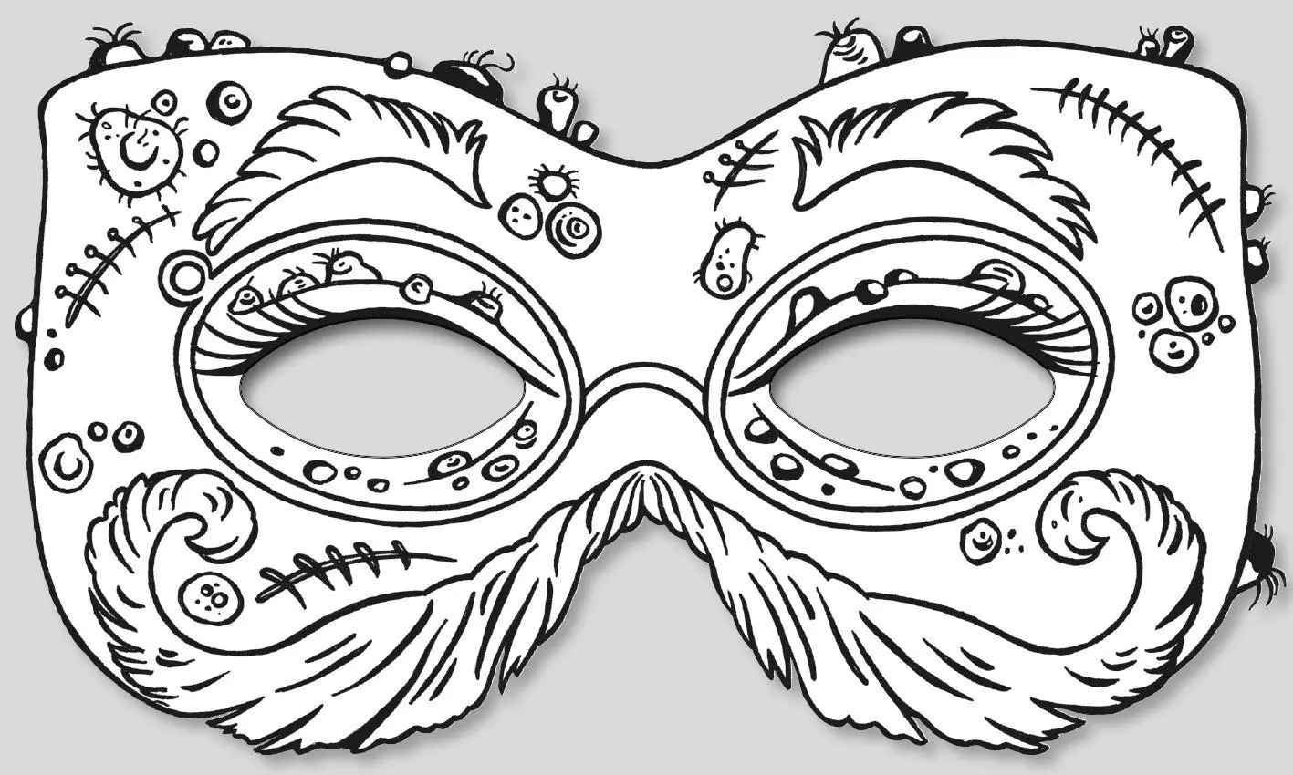 Bild: 4014489136163 | Gruselmasken zum Ausmalen | Ausmalen! Aufsetzen! Erschrecken! | 40 S.