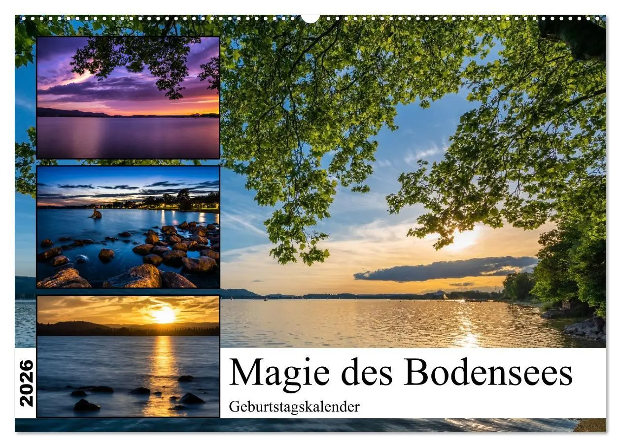 Cover: 9783457386163 | Magie des Bodensees (Wandkalender 2026 DIN A2 quer), CALVENDO...