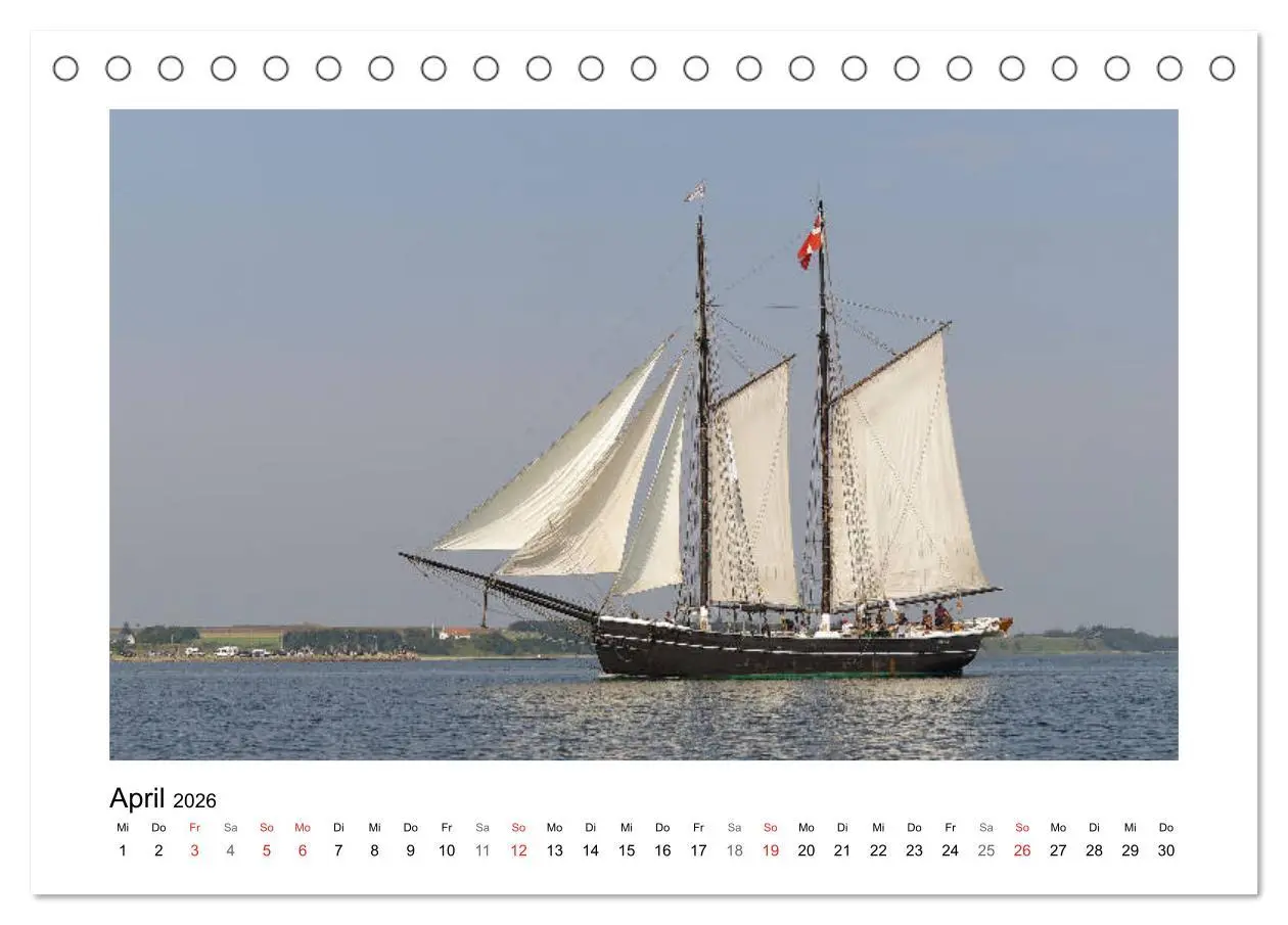 Bild: 9783457836163 | Segelschiffe auf dem Limfjord (Tischkalender 2026 DIN A5 quer),...