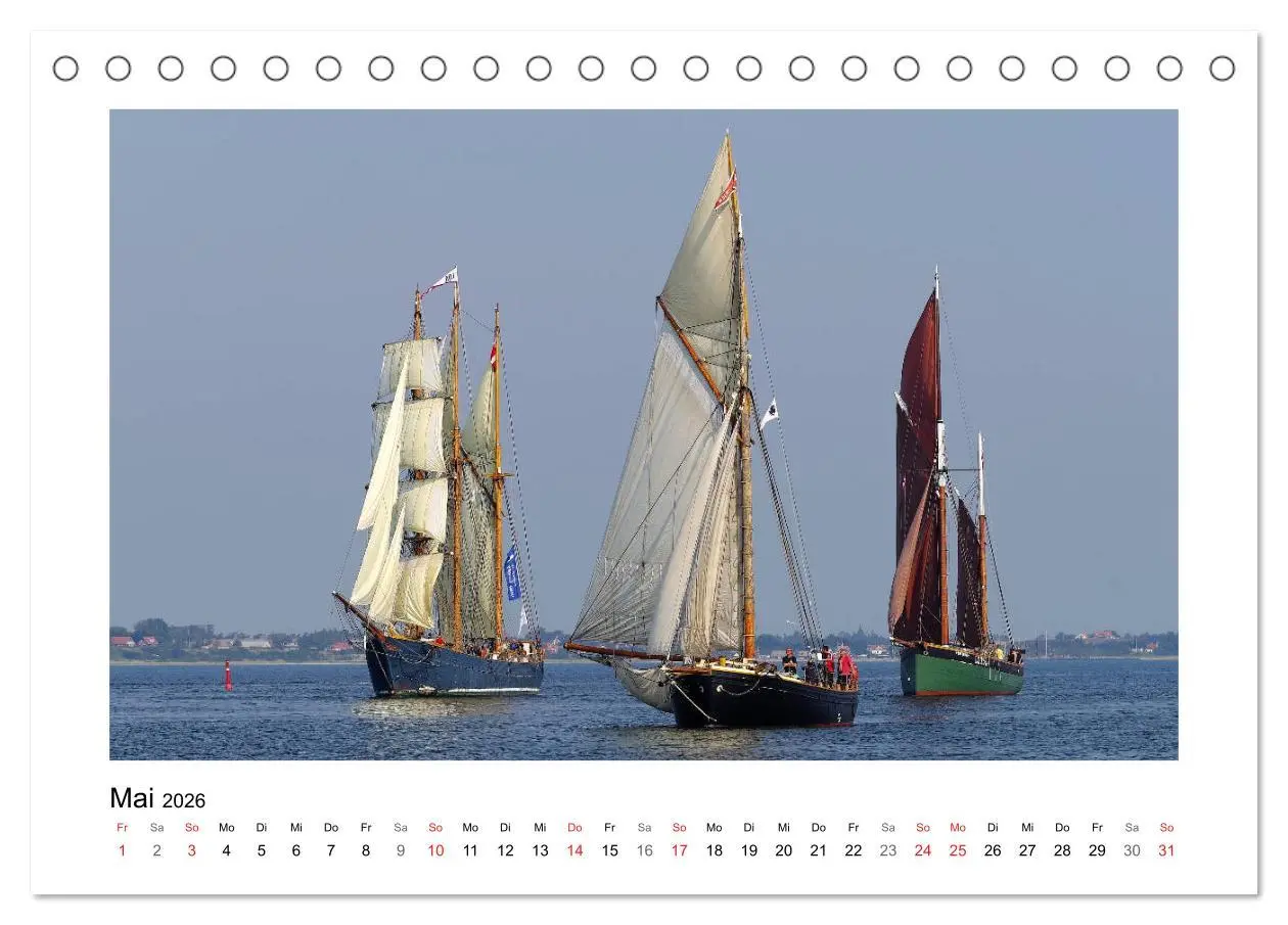 Bild: 9783457836163 | Segelschiffe auf dem Limfjord (Tischkalender 2026 DIN A5 quer),...