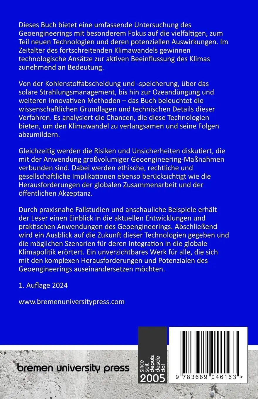Rückseite: 9783689046163 | Handbuch des Geo-Engineering 2024 | Walter Wallace (u. a.) | Buch