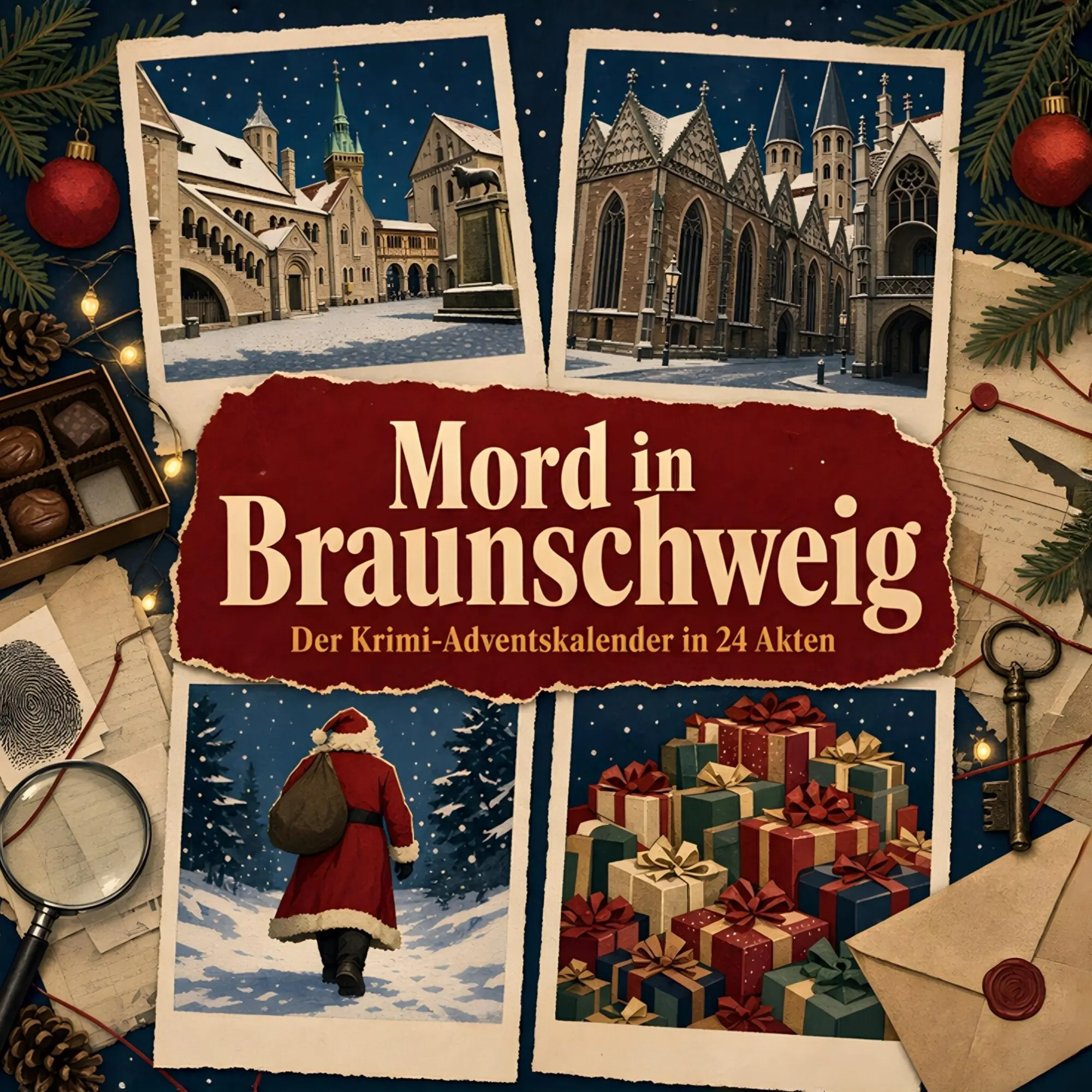Cover: 9783696116163 | Mord in Braunschweig | Der Krimi-Adventskalender in 24 Akten | Schmitt
