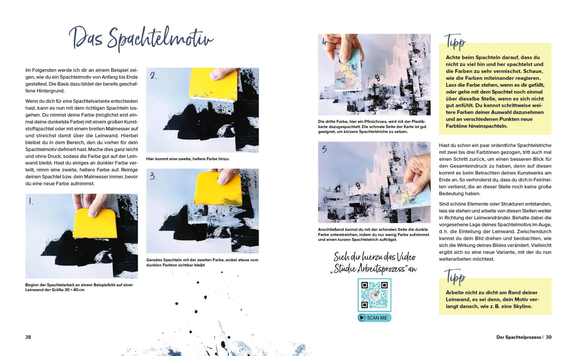 Bild: 9783745926163 | Mini-Masterclass Malen - Spachteltechnik in Acryl | Petra Hartmann