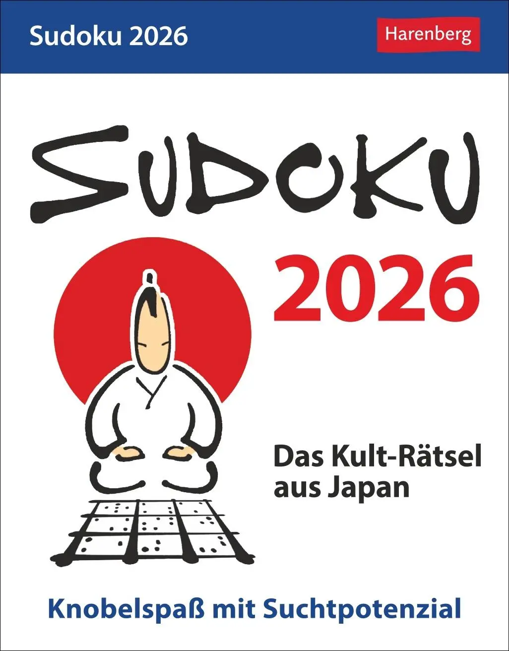 Cover: 9783840036163 | Sudoku Tagesabreißkalender 2026 - Das Kult-Rätsel aus Japan | Krüger