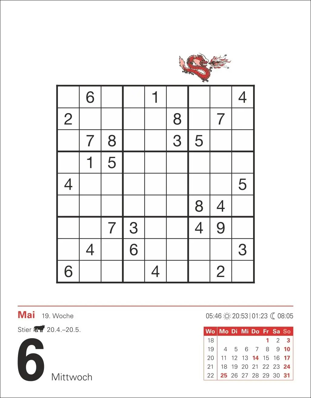 Bild: 9783840036163 | Sudoku Tagesabreißkalender 2026 - Das Kult-Rätsel aus Japan | Krüger