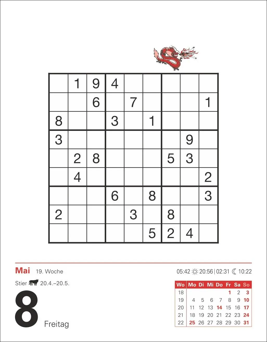 Bild: 9783840036163 | Sudoku Tagesabreißkalender 2026 - Das Kult-Rätsel aus Japan | Krüger