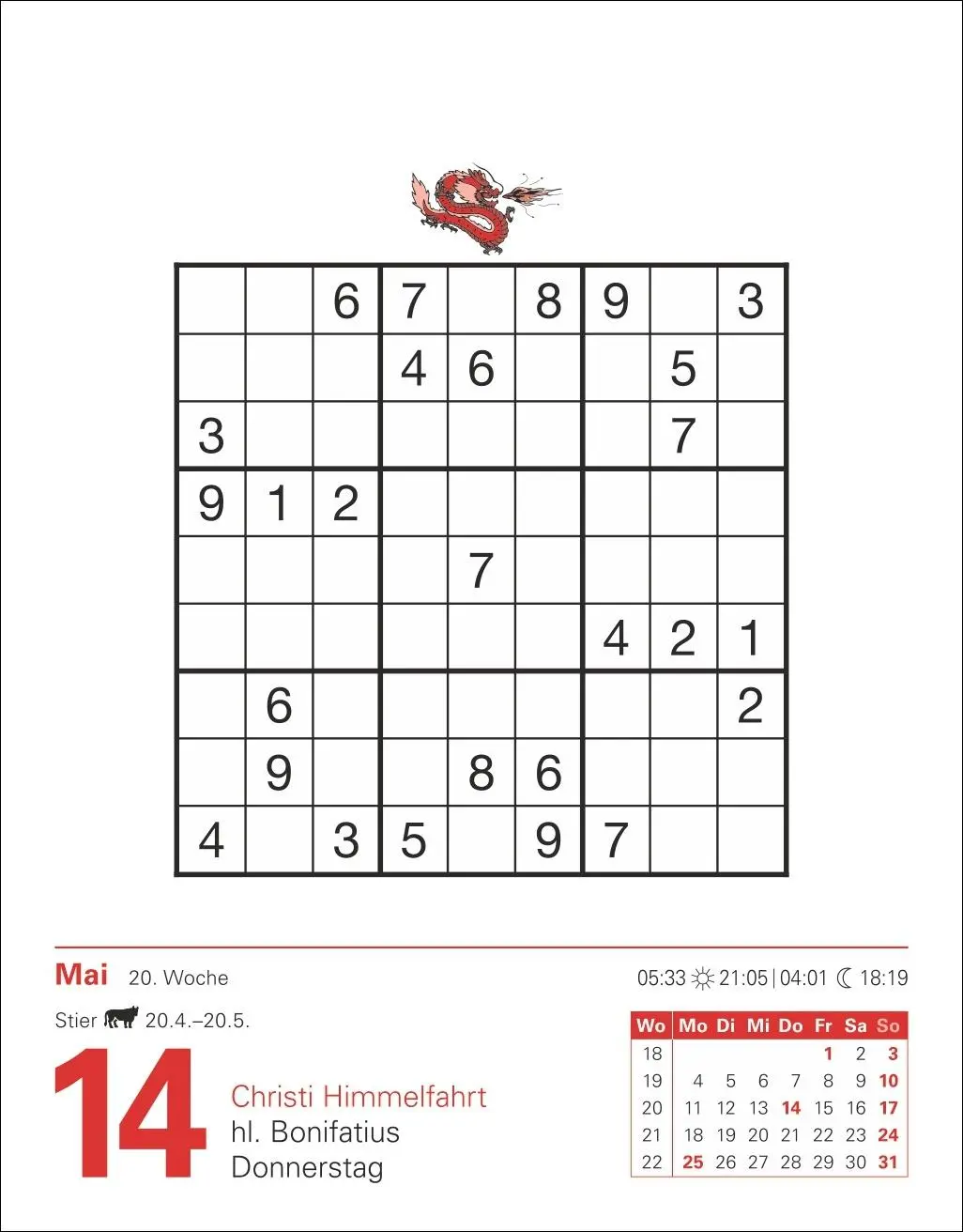 Bild: 9783840036163 | Sudoku Tagesabreißkalender 2026 - Das Kult-Rätsel aus Japan | Krüger