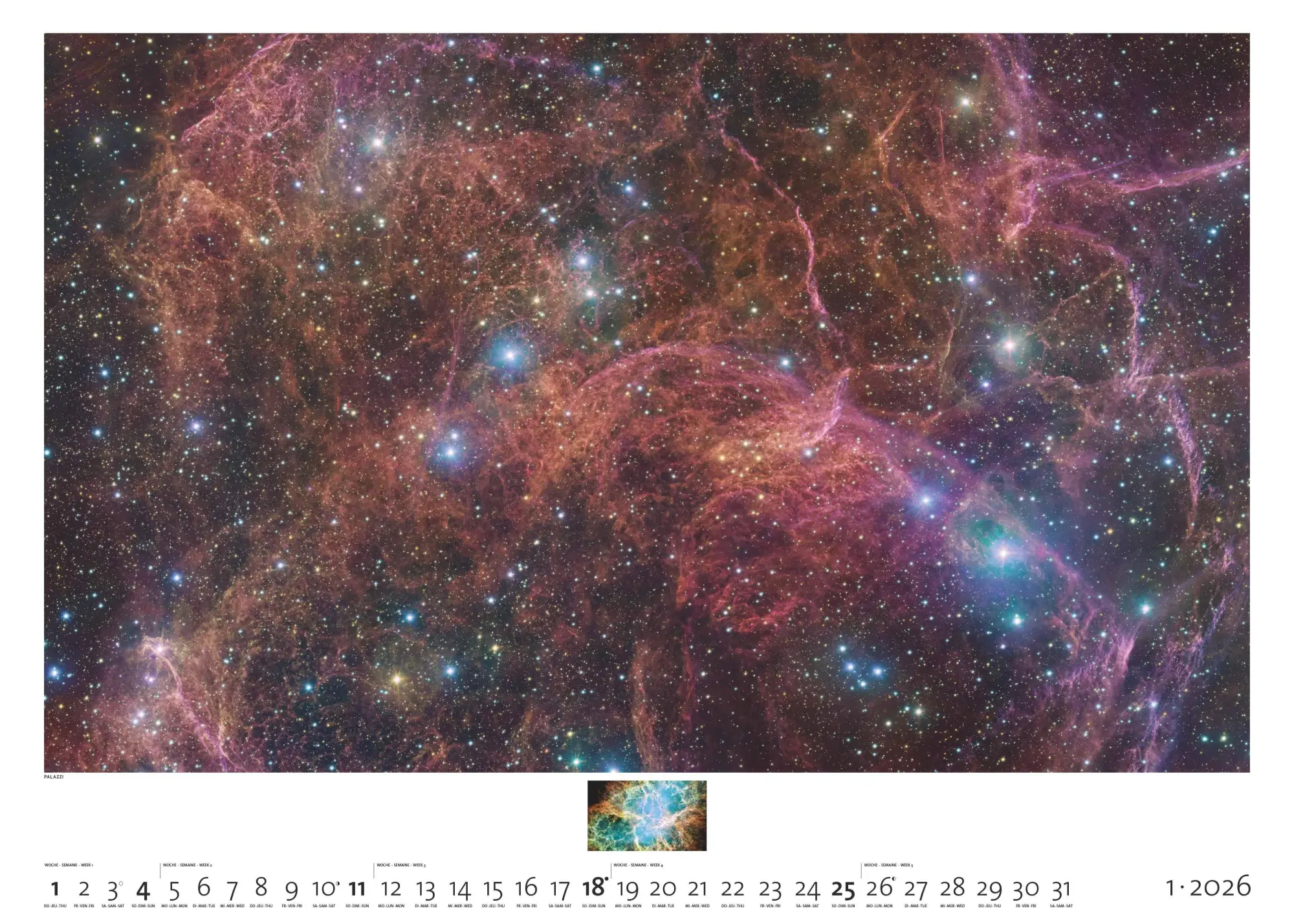 Bild: 4069095006263 | Sternzeit 2026 - Bild-Kalender - Poster-Kalender - 70x50 | Mokler