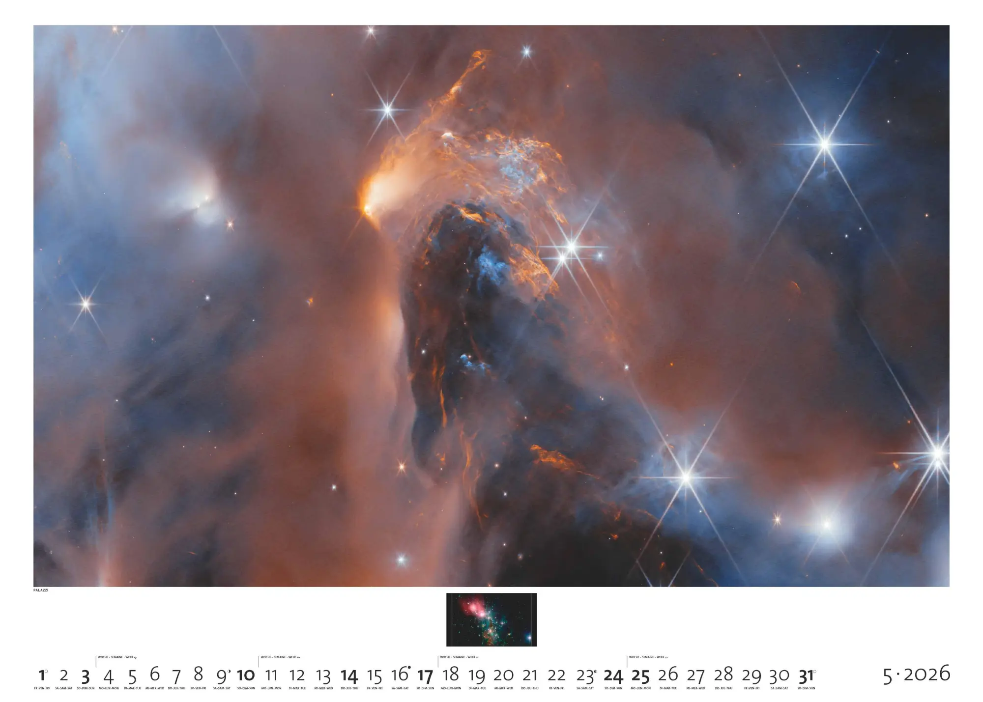 Bild: 4069095006263 | Sternzeit 2026 - Bild-Kalender - Poster-Kalender - 70x50 | Mokler