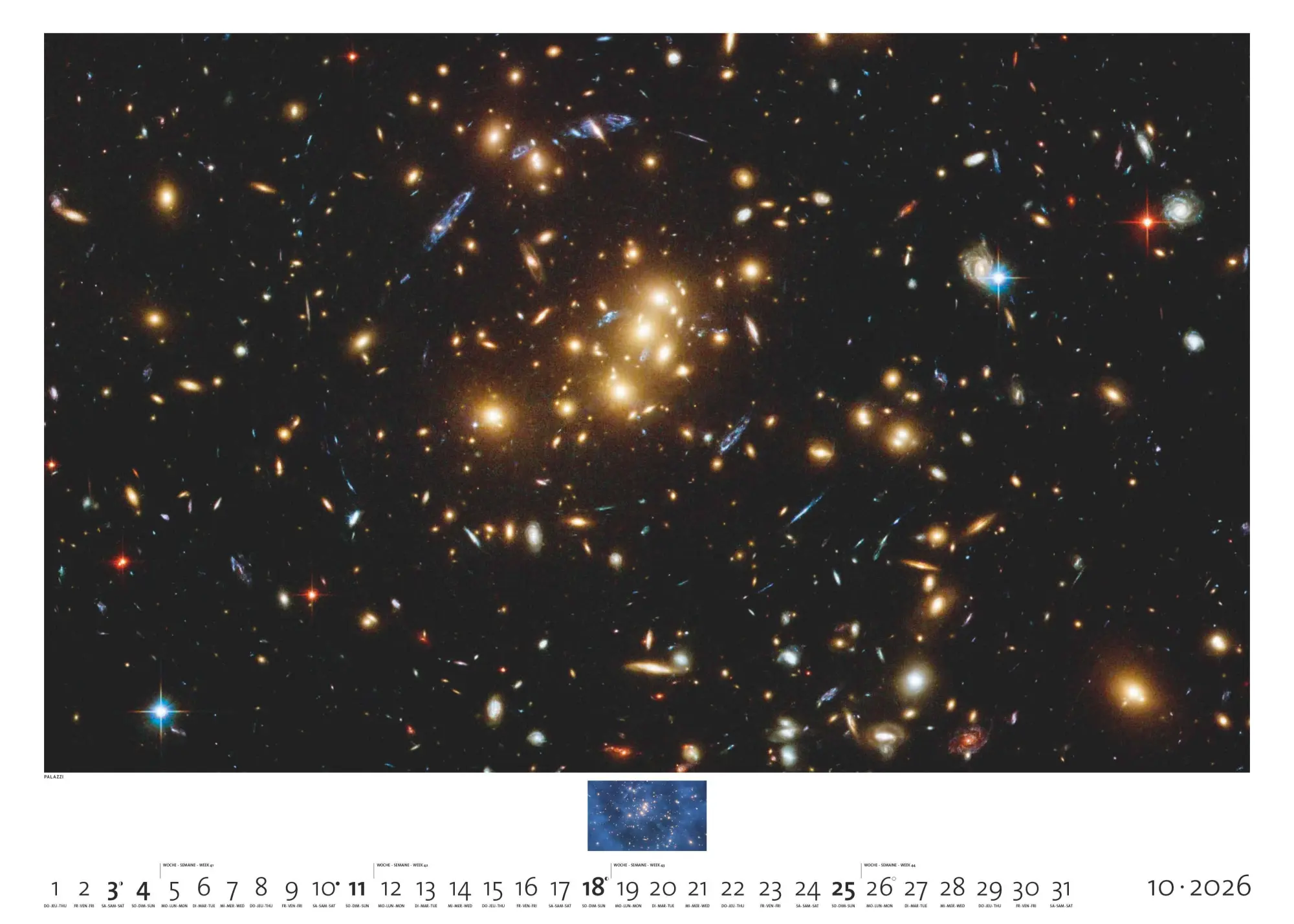 Bild: 4069095006263 | Sternzeit 2026 - Bild-Kalender - Poster-Kalender - 70x50 | Mokler