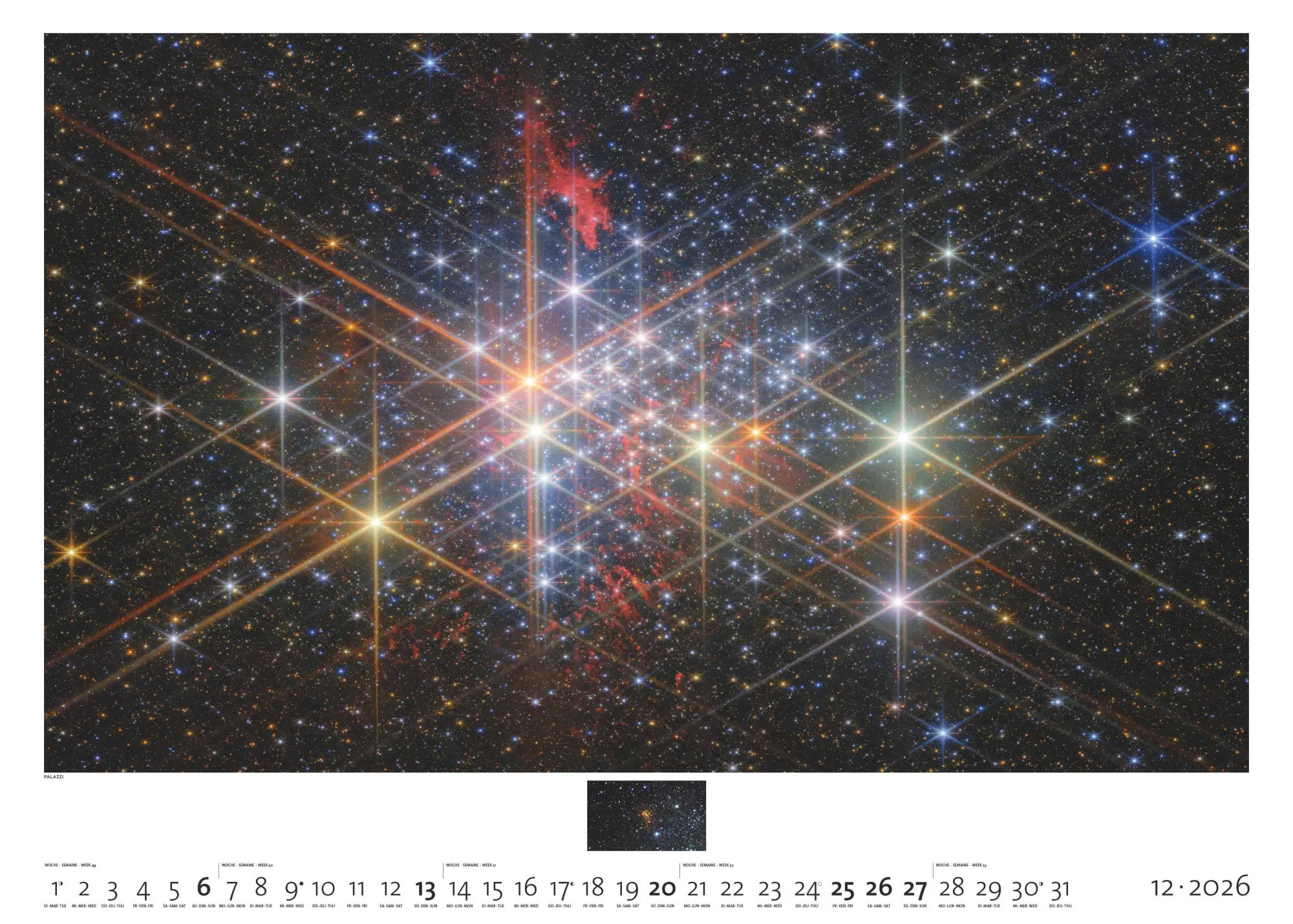 Bild: 4069095006263 | Sternzeit 2026 - Bild-Kalender - Poster-Kalender - 70x50 | Mokler