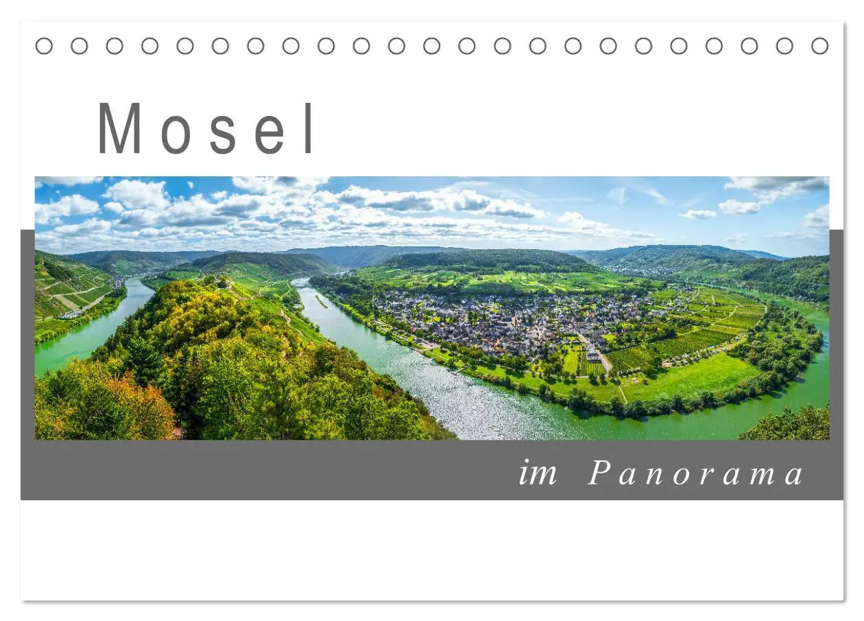 Cover: 9783457756263 | Mosel im Panorama (Tischkalender 2026 DIN A5 quer), CALVENDO...