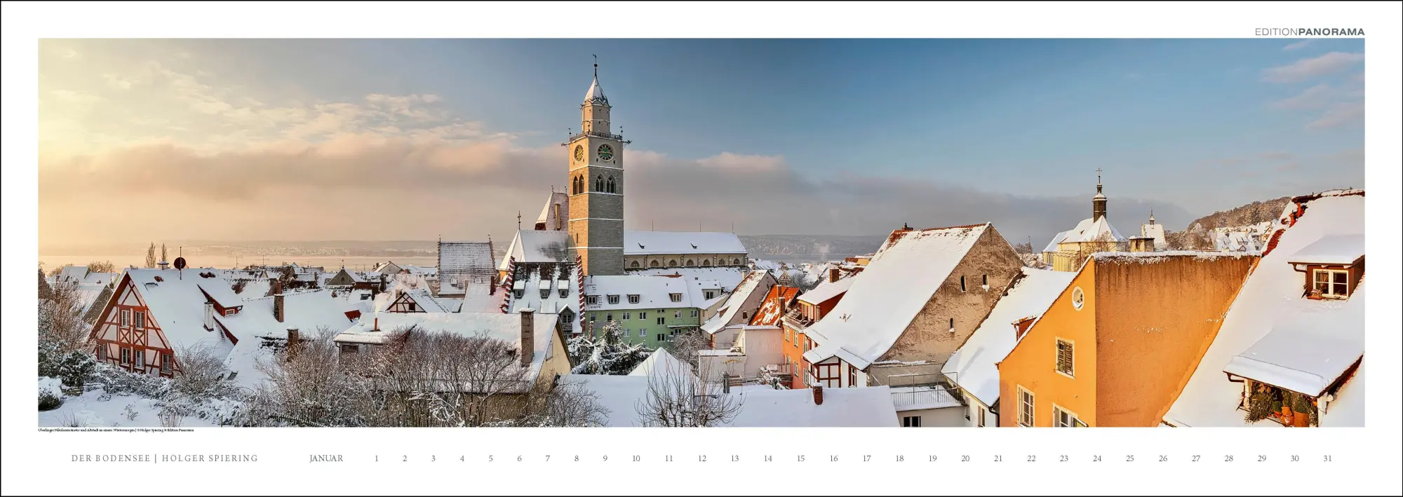Bild: 9783898236263 | Der Bodensee | Immerwährender Panorama-Kalender, 110 x 39 cm | XIV