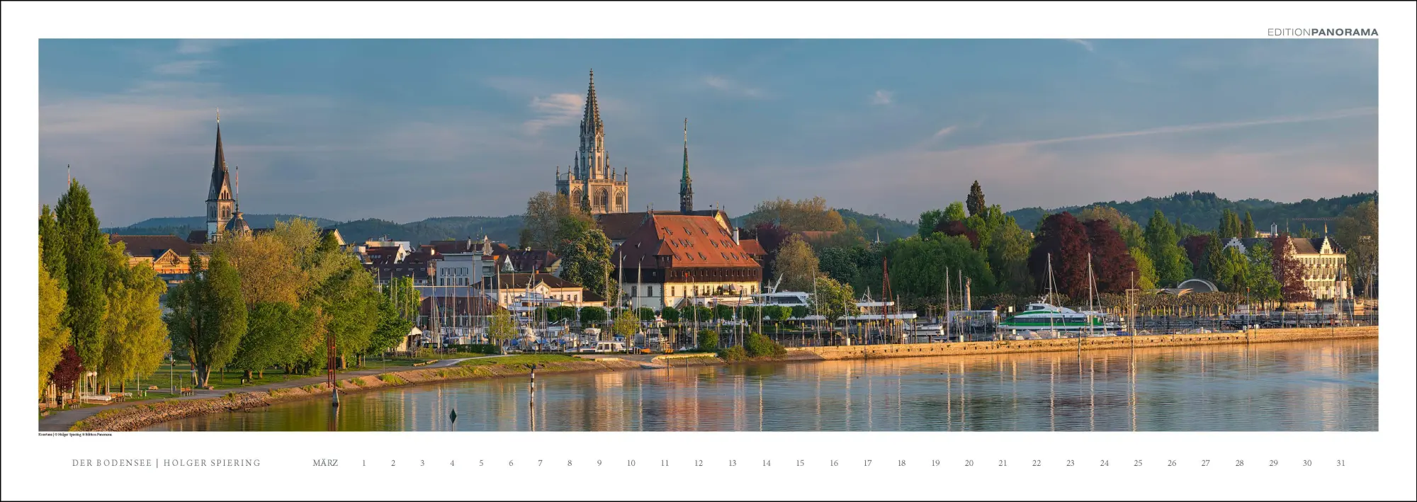 Bild: 9783898236263 | Der Bodensee | Immerwährender Panorama-Kalender, 110 x 39 cm | XIV