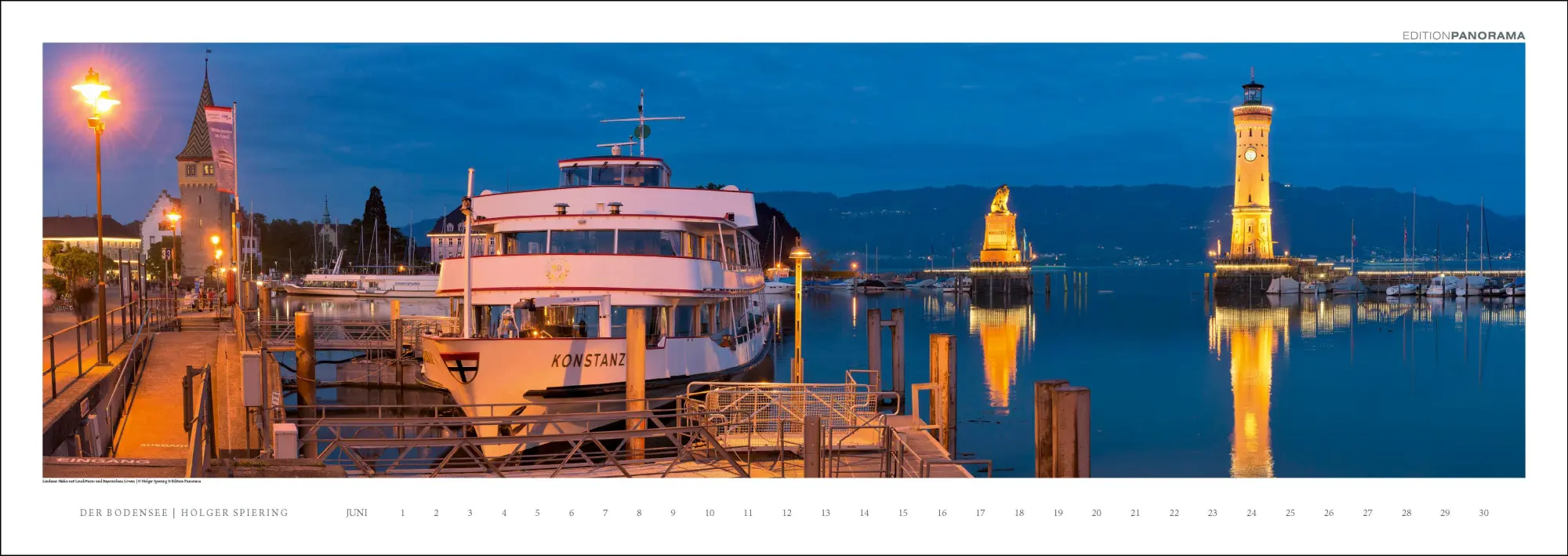 Bild: 9783898236263 | Der Bodensee | Immerwährender Panorama-Kalender, 110 x 39 cm | XIV