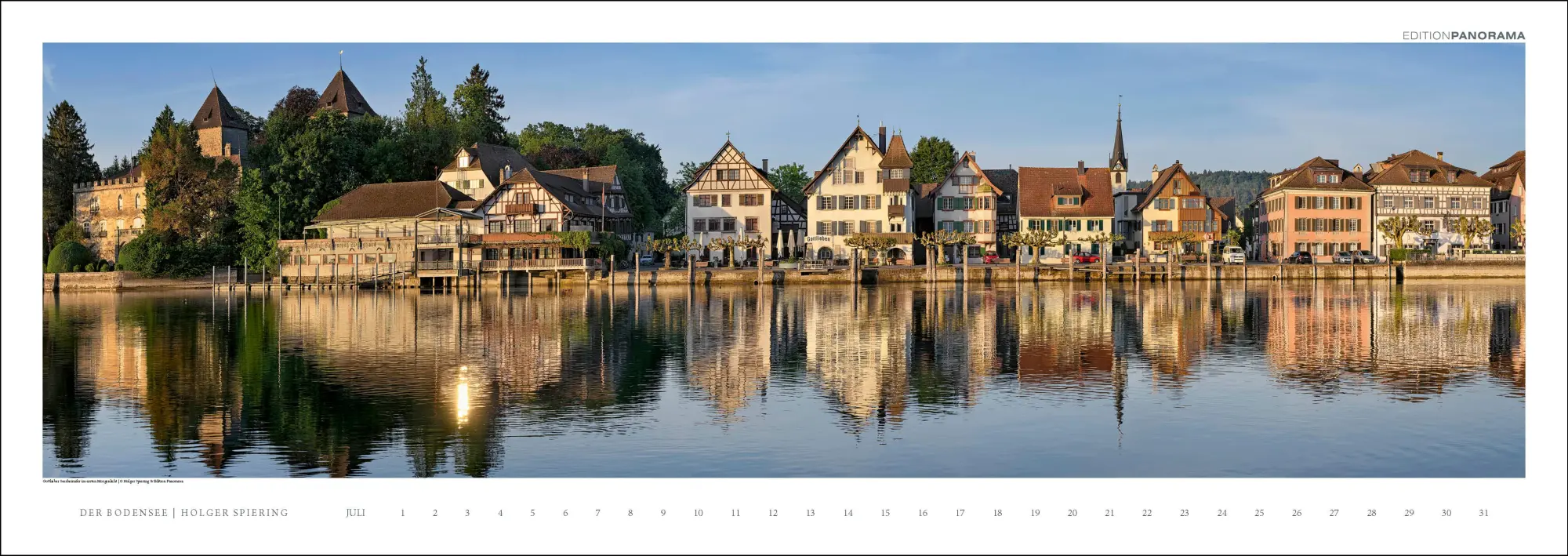 Bild: 9783898236263 | Der Bodensee | Immerwährender Panorama-Kalender, 110 x 39 cm | XIV