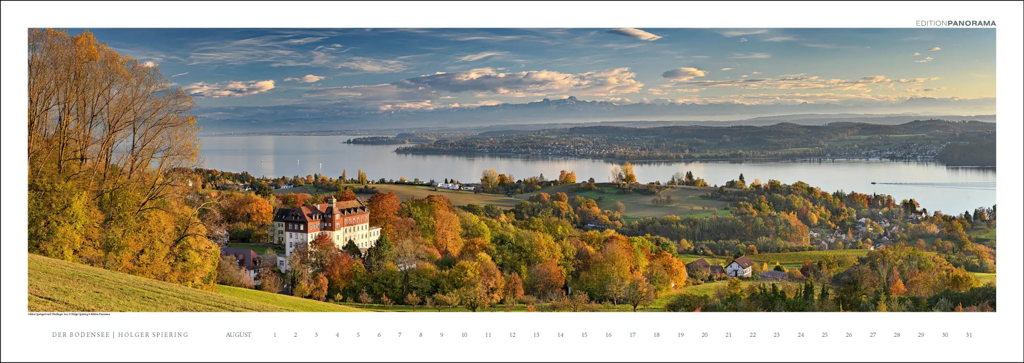 Bild: 9783898236263 | Der Bodensee | Immerwährender Panorama-Kalender, 110 x 39 cm | XIV