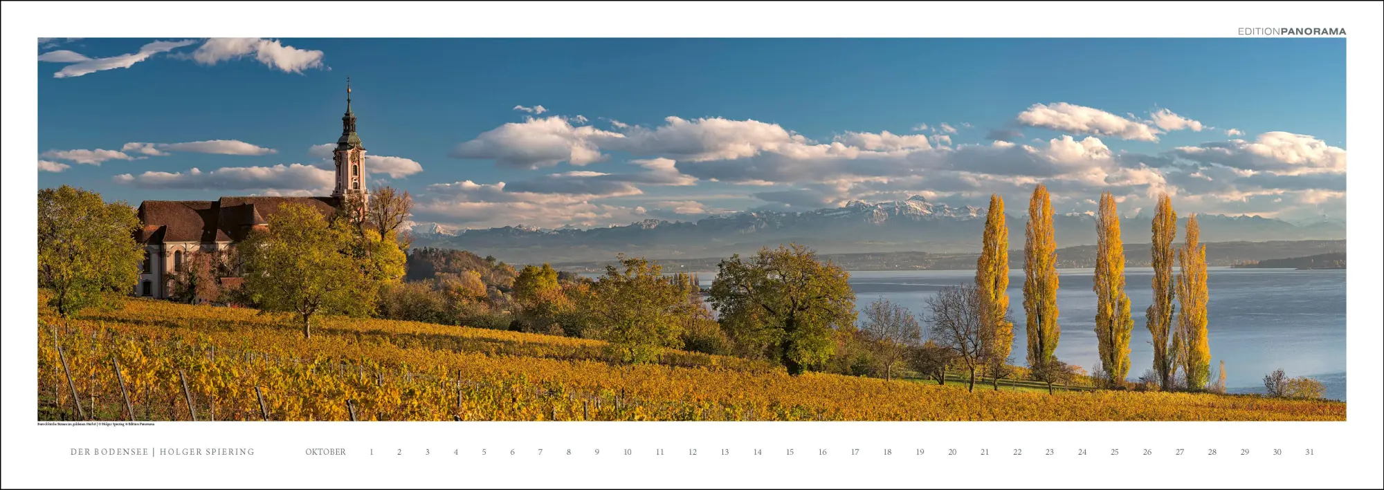 Bild: 9783898236263 | Der Bodensee | Immerwährender Panorama-Kalender, 110 x 39 cm | XIV