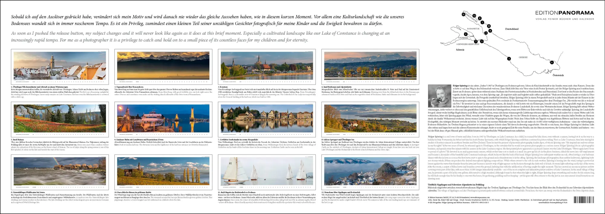 Bild: 9783898236263 | Der Bodensee | Immerwährender Panorama-Kalender, 110 x 39 cm | XIV