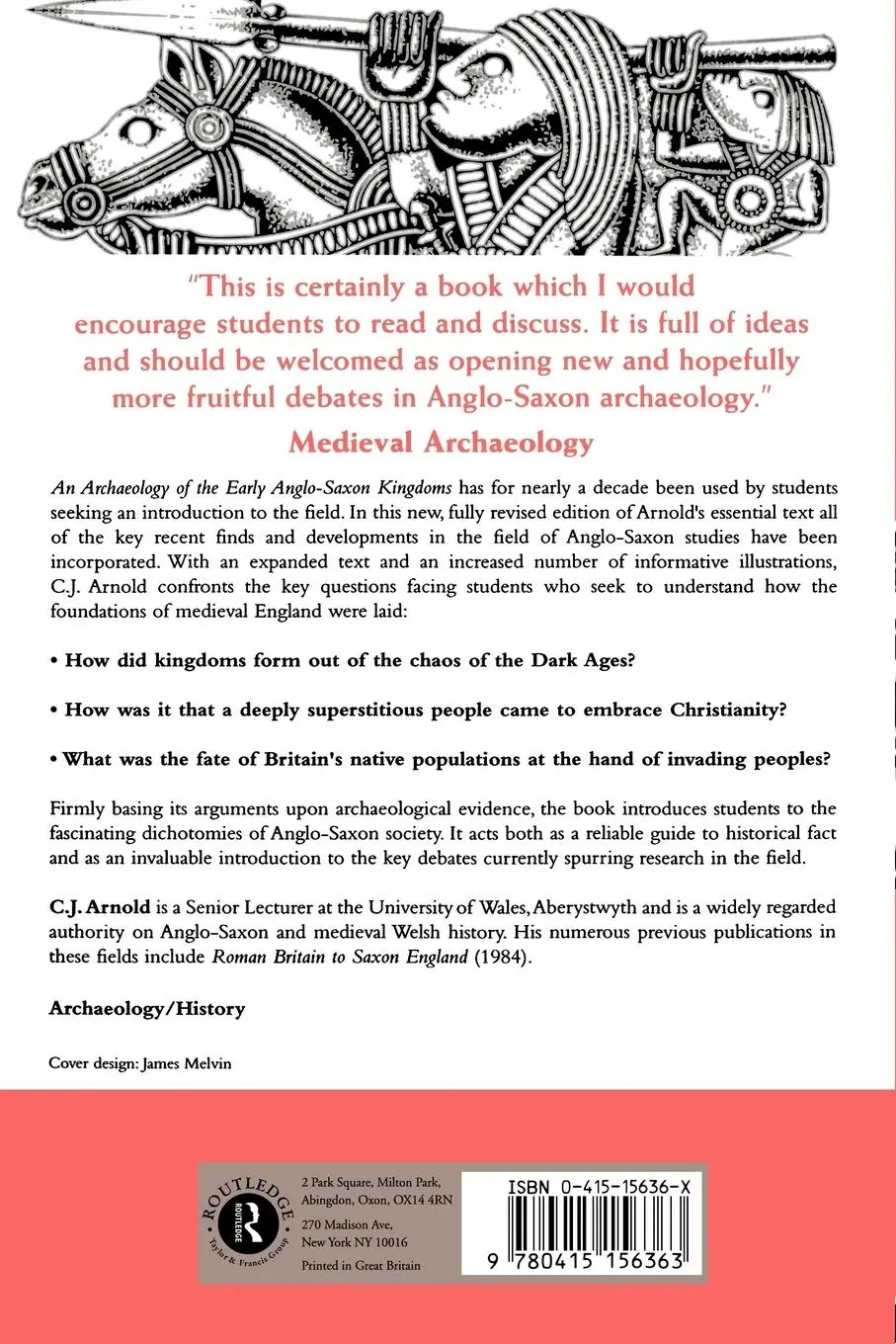 Rückseite: 9780415156363 | An Archaeology of the Early Anglo-Saxon Kingdoms | C. J. Arnold | Buch